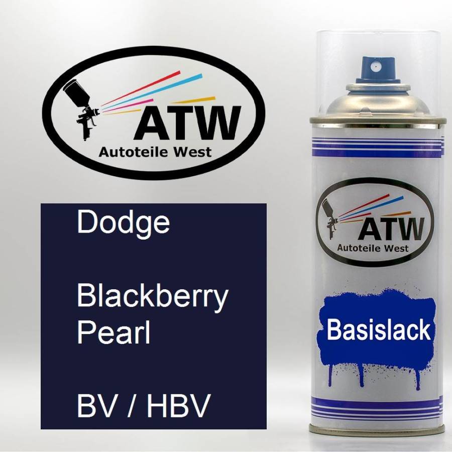 Dodge, Blackberry Pearl, BV / HBV: 400ml Sprühdose, von ATW Autoteile West.